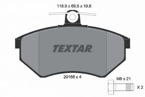 Textar 2016804 - Brzdové platničky -