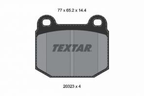 Textar 2032306 - Brzdové platničky -