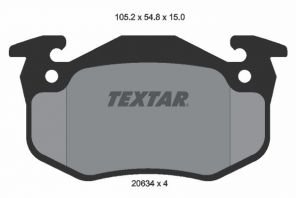 Textar 2063402 - Brzdové platničky -