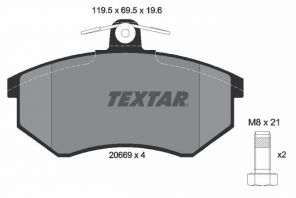 Textar 2066921 - Brzdové platničky -