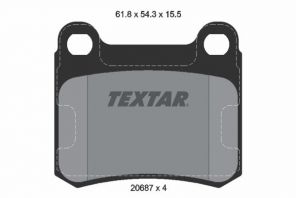 Textar 2068701 - Brzdové platničky -