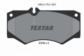Textar 2078401 - Brzdové platničky -