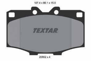 Textar 2085201 - Brzdové platničky -