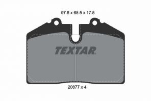 Textar 2087702 - Brzdové platničky -