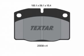 Textar 2093903 - Brzdové platničky -