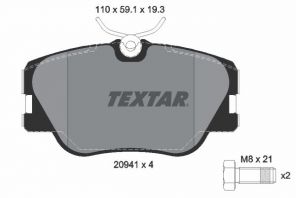 Textar 2094102 - Brzdové platničky -