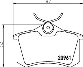 Textar 2096110 - Brzdové platničky -