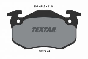 Textar 2097401 - Brzdové platničky -