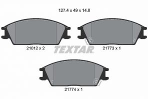 Textar 2101202 - Brzdové platničky -