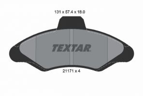 Textar 2117105 - Brzdové platničky -