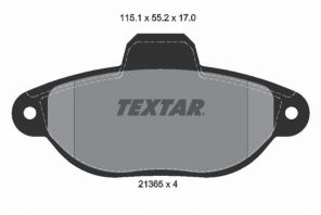 Textar 2136502 - Brzdové platničky -