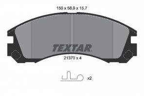 Textar 2137001 - Brzdové platničky -