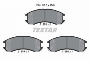 Textar 2137801 - Brzdové platničky -