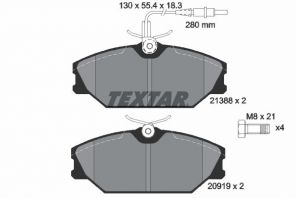 Textar 2138802 - Brzdové platničky -