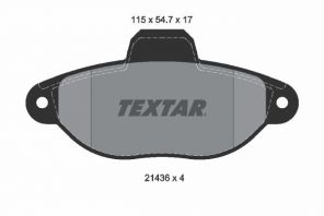 Textar 2143602 - Brzdové platničky -