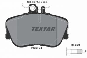 Textar 2143905 - Brzdové platničky -