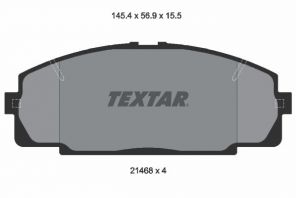 Textar 2146801 - Brzdové platničky -