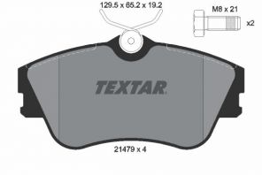 Textar 2147902 - Brzdové platničky -