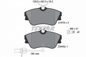 Textar 2147903 - Brzdové platničky -