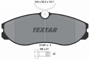 Textar 2148101 - Brzdové platničky -