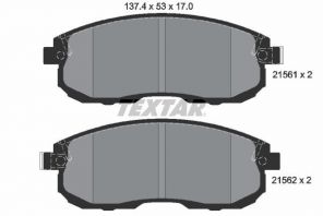 Textar 2156201 - Brzdové platničky -