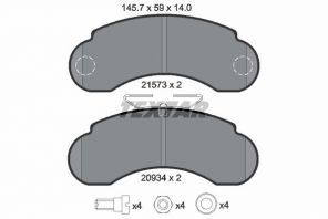 Textar 2157302 - Brzdové platničky -