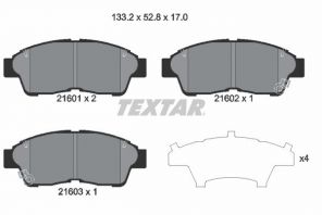 Textar 2160101 - Brzdové platničky -