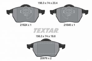 Textar 2162402 - Brzdové platničky -