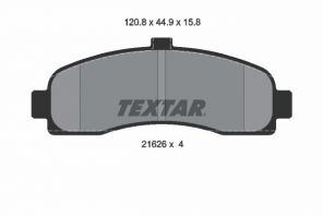 Textar 2162601 - Brzdové platničky -