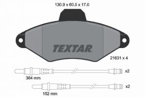 Textar 2163102 - Brzdové platničky -