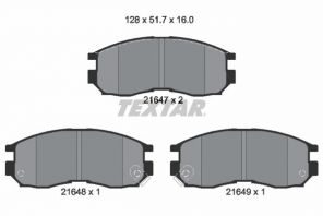 Textar 2164701 - Brzdové platničky -