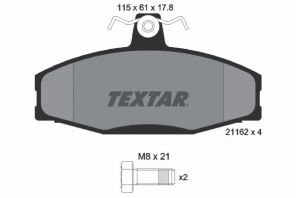 Textar 2166201 - Brzdové platničky -
