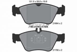 Textar 2166404 - Brzdové platničky -