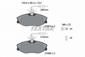 Textar 2167403 - Brzdové platničky -