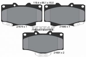 Textar 2167901 - Brzdové platničky -