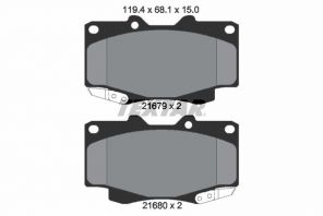Textar 2168001 - Brzdové platničky -