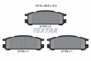 Textar 2170301 - Brzdové platničky -