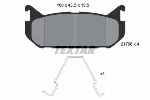 Textar 2176603 - Brzdové platničky -