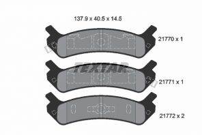 Textar 2177001 - Brzdové platničky -