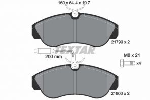 Textar 2179901 - Brzdové platničky -