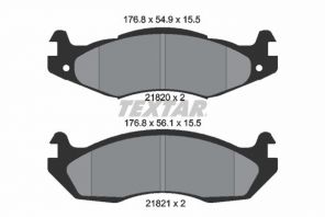 Textar 2182001 - Brzdové platničky -