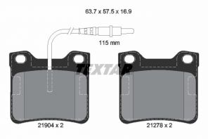 Textar 2190403 - Brzdové platničky -