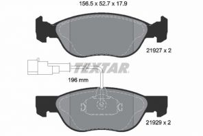 Textar 2192901 - Brzdové platničky -