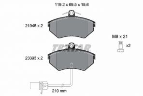 Textar 2194504 - Brzdové platničky -