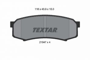Textar 2194701 - Brzdové platničky -