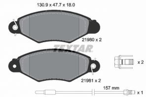 Textar 2198003 - Brzdové platničky -