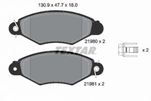Textar 2198004 - Brzdové platničky -