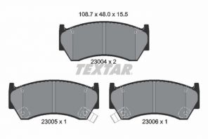Textar 2300401 - Brzdové platničky -