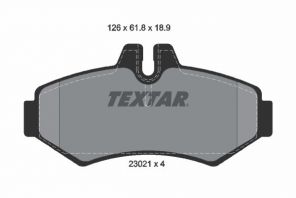 Textar 2302101 - Brzdové platničky -