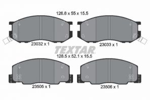 Textar 2303201 - Brzdové platničky -